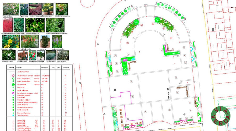 Ajuntament de Pals. Urbanització Plaça, jardineria, reg, drenatges